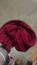 百搭韩版针织毛线红色围巾女2024圣诞冬季高级感新年礼物情侣围脖 针织围巾-酒红色-1个装-保暖 1 实拍图
