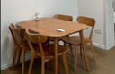 源氏木语 实木餐桌现代简约家用饭桌北欧小户型餐厅桌子橡木 原木色餐桌1.2米+ 圆弧餐椅*4 实拍图