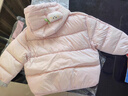 巴拉巴拉童装儿童羽绒服宝宝男女童2025冬装新款婴儿外套保暖上衣泡芙羽绒 粉色小苹果60356-白鸭绒 100 （充绒量81g 适合2-3岁） 实拍图