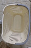 京东物流 手提洗澡篮浴室洗刷用品置物篮学生专用轻奢洗澡筐 奶油色 22.5*21*16.5cm 实拍图