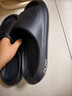朴西新款EVA踩屎感厚底拖鞋女士居家室内情侣拖鞋男 黑色 42-43 实拍图