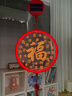 梦多福新年装饰马年春节太阳能彩灯氛围灯布置led福字灯阳台过年装饰 动感舞狮挂件【三档彩灯+摇头】 长续航+智能光控+天黑自动亮+百福灯直径30cm 实拍图