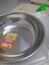 【不锈钢】和面盆厨房烘焙家用火锅盆洗菜打蛋汤锅盆醒面盆料理盆 32cm【热卖款】不锈钢 和面盆 实拍图