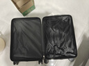掌金者行李箱男大容量皮箱登机出差万向轮铝框拉杆箱高颜值密码箱旅行箱 经典防刮【钢琴黑】 拉链 20英寸 行李箱可上飞机 实拍图