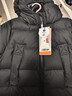 保姆鹅  【风墙】儿童羽绒服宝宝中长款护脸加厚外套保暖童装[NG2664] 炭黑 120 实拍图
