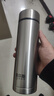 哈尔斯（HAERS）保温杯316不锈钢304男女商务办公杯带茶隔泡茶杯子便携定制水杯 钢本色316不锈钢500ml 实拍图