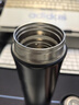 苏泊尔（SUPOR）保温杯男女款水杯316L不锈钢泡茶杯大容量商务便携车载杯子送礼物 500ML-儒雅黑 实拍图
