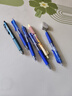 晨光（M&G）文具E01 按动中性笔学生0.5签字笔商务子弹头水笔医生处方笔办公用品 蓝色 12支/盒 实拍图