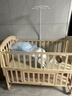 优乐博（ULOP）婴儿床实木无漆可移动拼接宝宝床多功能带尿布台新生儿bb摇摇床 婴儿床[送皇冠5件套+蚊帐+棕垫] 实拍图