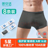 蓓安适一次性内裤男士平角大码纯棉无菌旅行便携免洗短裤8条装苍蓝4XL号 实拍图
