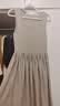 伊芙丽（eifini）蒋欣代言气质方领高级感显瘦针织连衣裙春装新款收腰通勤裙子 卡其色 XL 130-145斤 实拍图