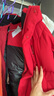 鸭鸭（YAYA）本命年羽绒服男女2026年冬季新款短款连帽时尚男士加厚保暖外套 中国红色YE5B006142D L (175) 【建议130-150斤】 实拍图