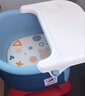 日康（rikang）宝宝餐椅 叫叫椅婴儿学坐椅多功能儿童吃饭餐桌 RK-X2009-1 蓝色 实拍图