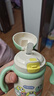 babycare小企鹅学饮杯 儿童吸管式水杯 儿童防漏防摔带手柄喝奶瓶含重力球 企鹅水杯240ML+300ml保温杯-绿 实拍图