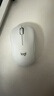罗技（Logitech）M221 轻音鼠标 无线鼠标 办公鼠标 对称鼠标 带无线微型接收器 米白色 实拍图