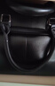 袋鼠男包公文包男士手提包笔记本电脑包商务休闲单肩斜挎男皮包文件包 黑色 14英寸 实拍图