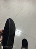 内泊（NEIBO）乳胶棉拖鞋男冬季天大码女士室内家居鞋防滑防臭橡胶软底羊毛蓝42 实拍图