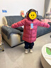 保姆鹅  【风墙】儿童羽绒服宝宝中长款护脸加厚外套保暖童装[NG2664] 石榴粉 130 实拍图