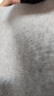 优衣库男装女装柔软绵羊毛圆领针织衫/长袖毛衣毛衫478541 02 浅灰色 L /175/100A 实拍图