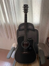 萨伽（SAGA） 吉他sf700单板面单民谣萨迦木吉他入门初学者萨嘎乐器 41英寸D桶SF700CBK暗夜黑缺角 实拍图