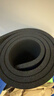 中欧男士健身垫大尺寸瑜伽垫加厚加宽静音专业防滑运动减震跳操隔音垫 黑【185*80cm】含绑带 15mm(厚度) 实拍图