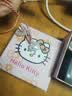 足银999helloKitty猫魔法可爱吊坠项链儿童手工编绳项链闺蜜同款 平安锁粉绳(吊坠约3g) 实拍图