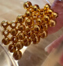 喜上眉梢喜饰黄金古法金珠999足金散珠硬金光面磨砂转运珠路路通圣诞礼物 4mm 重版光珠单颗0.2g 实拍图
