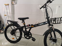 永久折叠自行车山地车成人女式便携双减震小型变速男学生成年大人单车 黑色 22寸 单速 辐条轮 实拍图