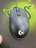 罗技（G）G102第二代游戏鼠标 RGB流光灯效鼠标 轻量化  游戏级8000DPI传感器 黑色 200-8000DPI 实拍图