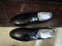 百丽男鞋2025商务正装休闲增高软底真皮鞋 黑色A2247（三接头款） 39 实拍图