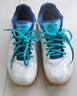 尤尼克斯YONEX羽毛球鞋yy入门级训练减震动力垫男女SHB101CR 白/蓝39码 实拍图
