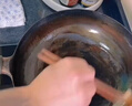 臻三环章丘铁锅熟炒锅手工锅不易粘锅炒锅无涂层炒菜锅厨房好物一环宗师 古法烤蓝适合2-4人 32cm 实拍图