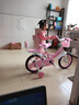 紫榕 儿童自行车女孩单车3-8岁公主款脚踏车男女宝宝小孩童车 公主粉【京仓直发】闪轮护具套装 14寸 适合90-110cm 实拍图