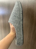 内泊（NEIBO）【超舒服】乳胶棉拖鞋男冬季女室内家居大码防滑防臭保暖羊毛灰44 实拍图