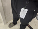 探拓（TECTOP）冲锋裤男加绒保暖防风软壳裤登山徒步裤 男款黑色 XL 实拍图