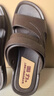 回力凉鞋男夏季透气沙滩鞋轻便防滑耐磨休闲鞋露趾男士两用拖鞋子 3888棕色 43 实拍图