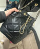 CHARLES&KEITH绗缝菱格链条水桶包双肩包包女包女友生日新年礼物CK2-10701506 Black黑色 M 实拍图