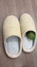 内泊（NEIBO）乳胶棉拖鞋男冬季天女士室内家居鞋大码防滑防臭橡胶软底羊毛茶46 实拍图