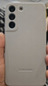 三星（SAMSUNG）Galaxy S22 5G原装手机壳 真皮保护套 s22防摔纤薄皮套 S22【灰色】 实拍图