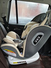Heekin德国 儿童安全座椅汽车用0-4-12岁婴儿宝宝360度旋转ISOFIX硬接口 尊享灰(遮阳棚+上拉带+侧保护) 实拍图