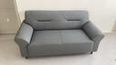 吉世伦北欧皮革沙发现代简约小户型双人三人位客厅家用皮艺沙发猫抓皮 猫抓皮革深灰色+海绵+乳胶+实木框 三人位 1.7m -厂家直销 实拍图
