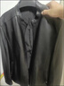 杉杉【头层绵羊皮】新年皮衣男四季款商务休闲上衣翻领真皮夹克外套男 黑色(立领款)-拍大一码 L 175/92A(50) 实拍图