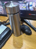 哈尔斯（HAERS）保温杯316不锈钢304男女商务办公杯带茶隔泡茶杯子便携定制水杯 钢本色316不锈钢500ml 实拍图