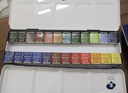 鲁本斯（PaulRubens）24色固体水彩颜料套装常用款便携水粉色彩颜料儿童初学美术生工具-靛青盒010904008 实拍图