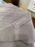 罗蒙一体绒高级感圆领毛衣男士装秋冬季款加绒加厚保暖打底针织衫衣服 浅灰色 XL 实拍图