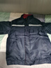 左斯客冬季工作棉服质不可拆卸加厚内胆劳保服防寒大衣工程服棉衣男 藏蓝短款棉服  175  130斤左右 实拍图