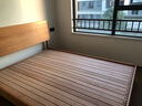北陌家具朝夕床Pro全实木樱桃木简约北欧日式原木橡木靠背主卧双人床 【樱桃木】朝夕床Pro版（榉木铺板）#01 1500mm*2000mm 实拍图