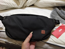 京东京造 探索者斜挎包男女胸包腰包大容量单肩背包休闲运动手机 黑色 实拍图