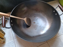陆铁陆川铁锅生铁铸铁锅加厚家用炒菜锅无涂层不粘锅燃气适用大铁锅 双耳圆底 46cm （带盖铲）已开锅 实拍图