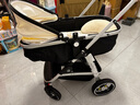 纽贝耳newber婴儿车 婴儿推车 婴儿车0-3岁用折叠可坐可躺带减震 可换向 黑白 防风保暖罩+防蚊罩+护脊板 实拍图